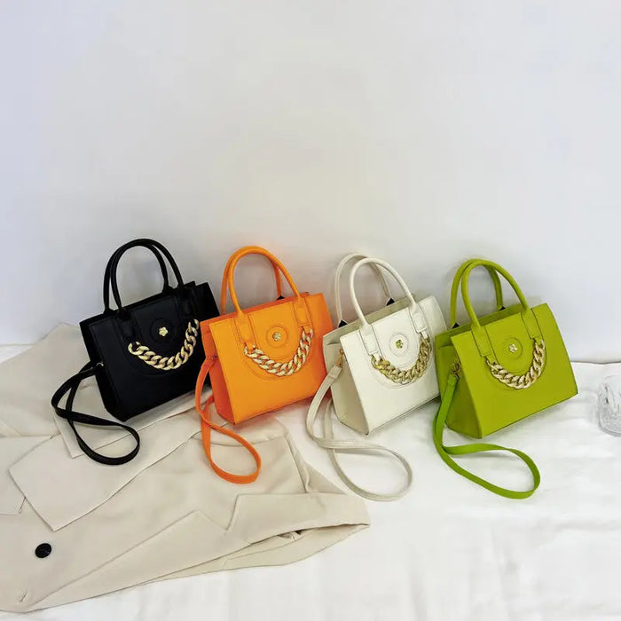 Diamond Thick Chain Tote Handbags fashionnsio