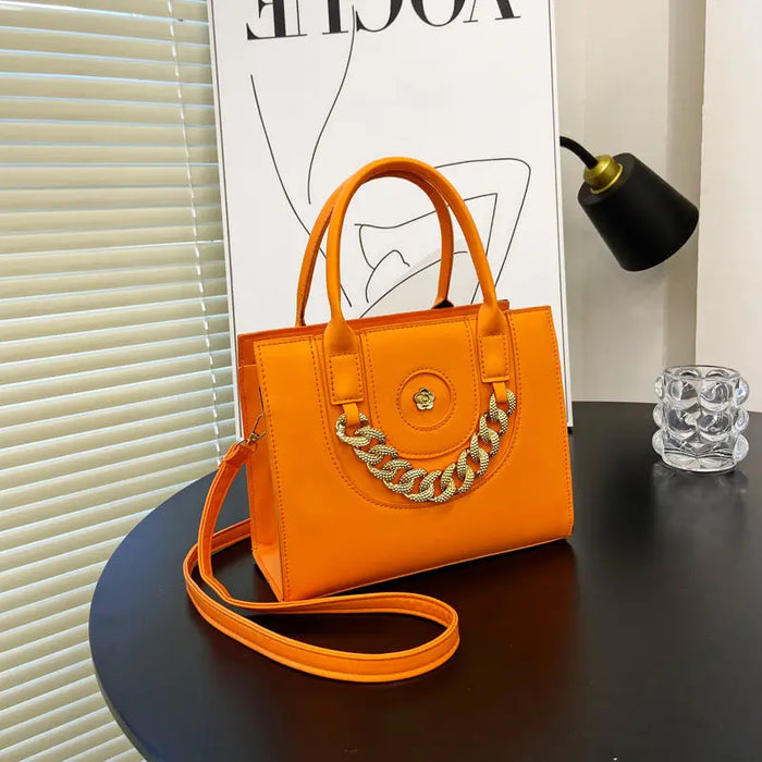 Diamond Thick Chain Tote Handbags fashionnsio
