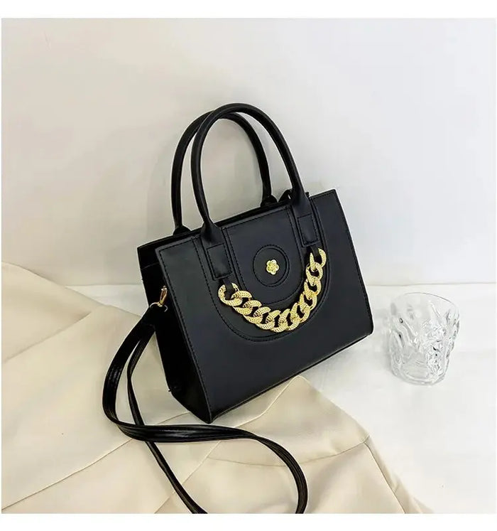 Diamond Thick Chain Tote Handbags fashionnsio