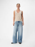 Dimka Sleeveless Knit Top (Sandshell)
