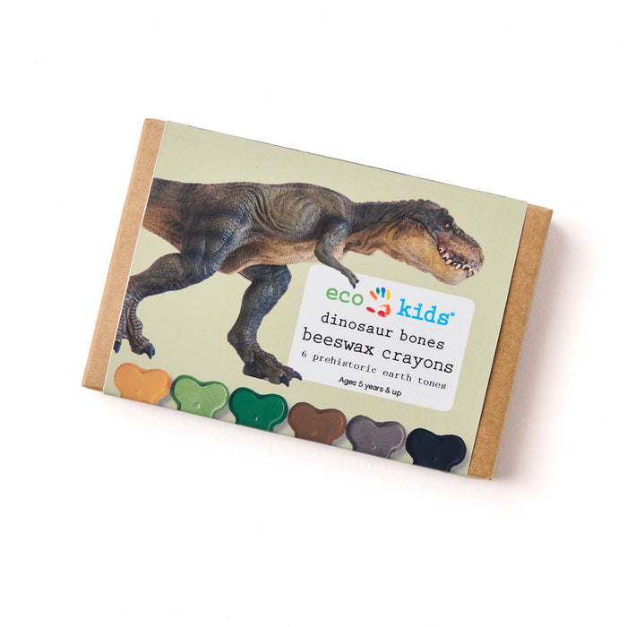 Dinosaur Bone - 6 Eco-Friendly Colors-Beeswax Crayons