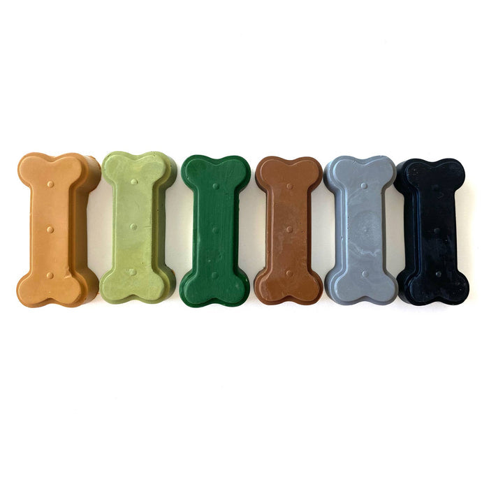 Dinosaur Bone - 6 Eco-Friendly Colors-Beeswax Crayons