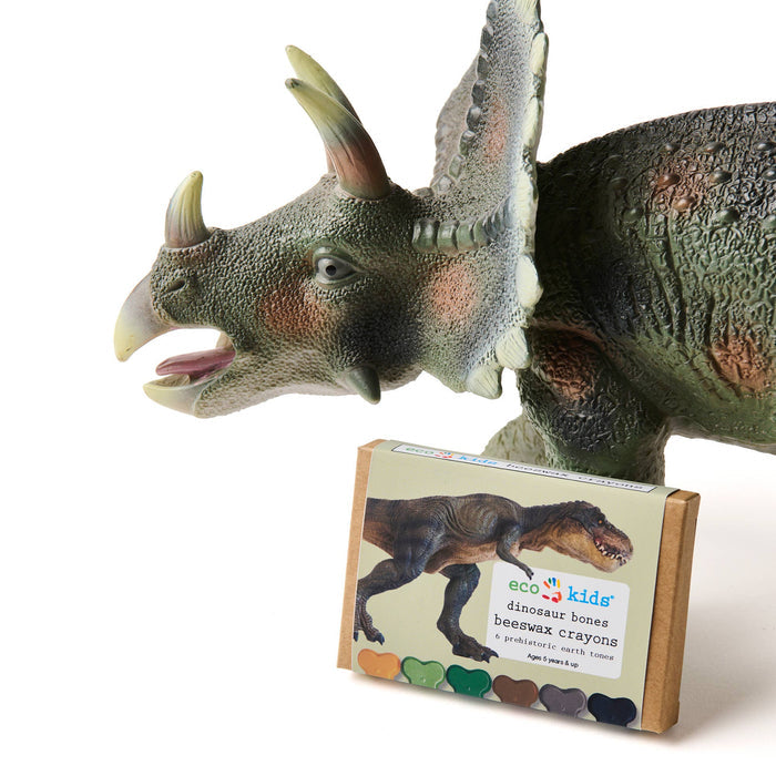 Dinosaur Bone - 6 Eco-Friendly Colors-Beeswax Crayons