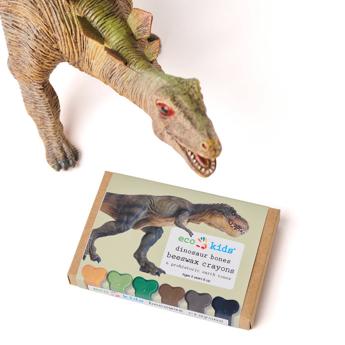 Dinosaur Bone - 6 Eco-Friendly Colors-Beeswax Crayons