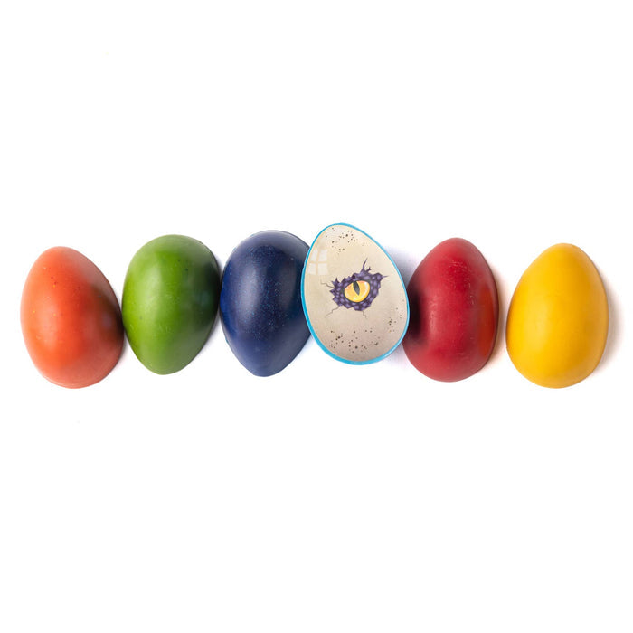 Dinosaur Eggs - 6 Easter Friendly Colors -Beeswax Crayons