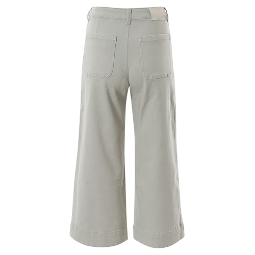 Drew Wide Leg Crop Jeans (Putty)