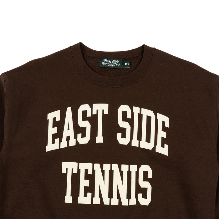 East Side Tennis Club Collegiate Crew Neck 'Brown'