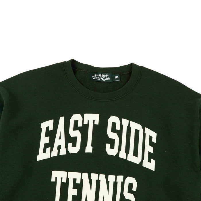 East Side Tennis Club Collegiate Crew Neck 'Green'