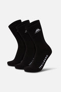 Edgebound 3 Pack Sock - Black
