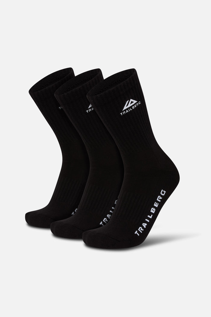 Edgebound 3 Pack Sock - Black
