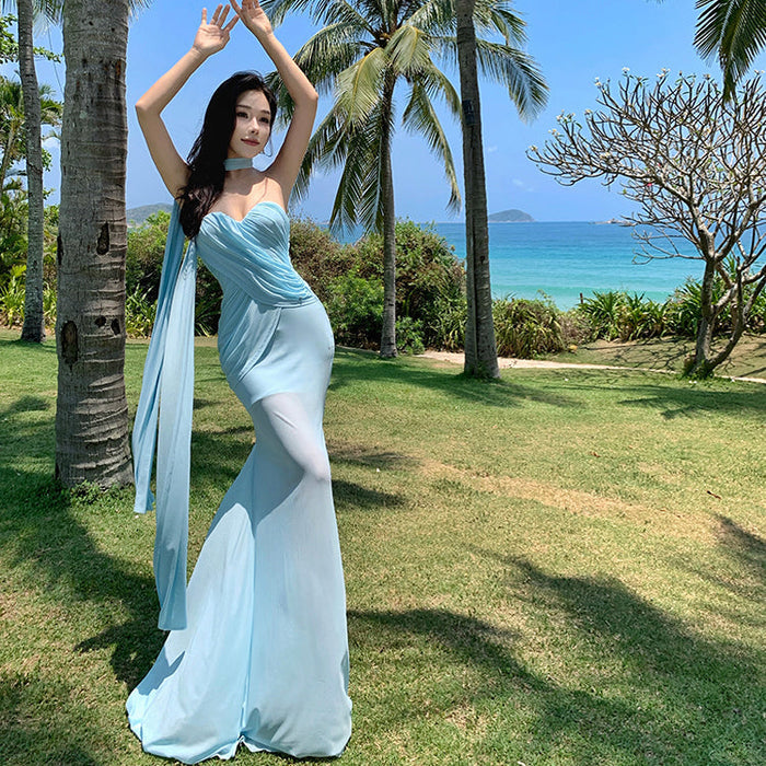 Elegant Mermaid Evening Gown fashionnsio
