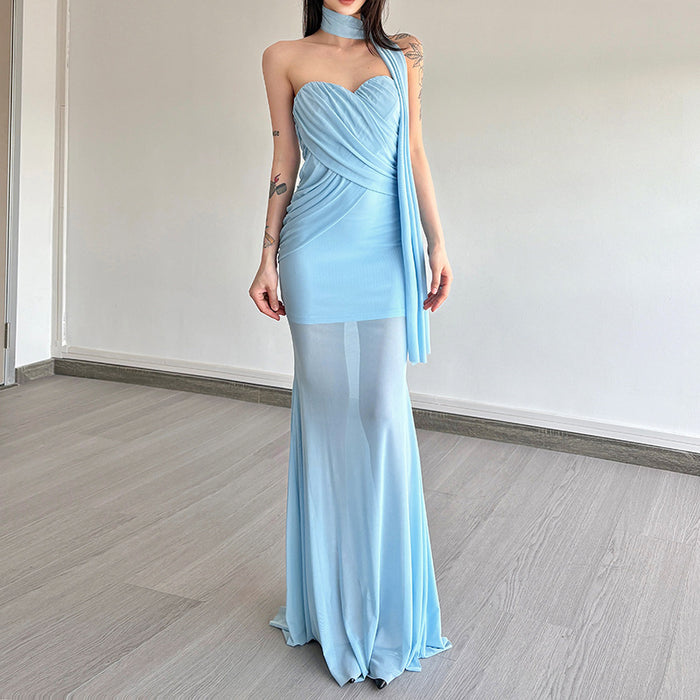 Elegant Mermaid Evening Gown fashionnsio