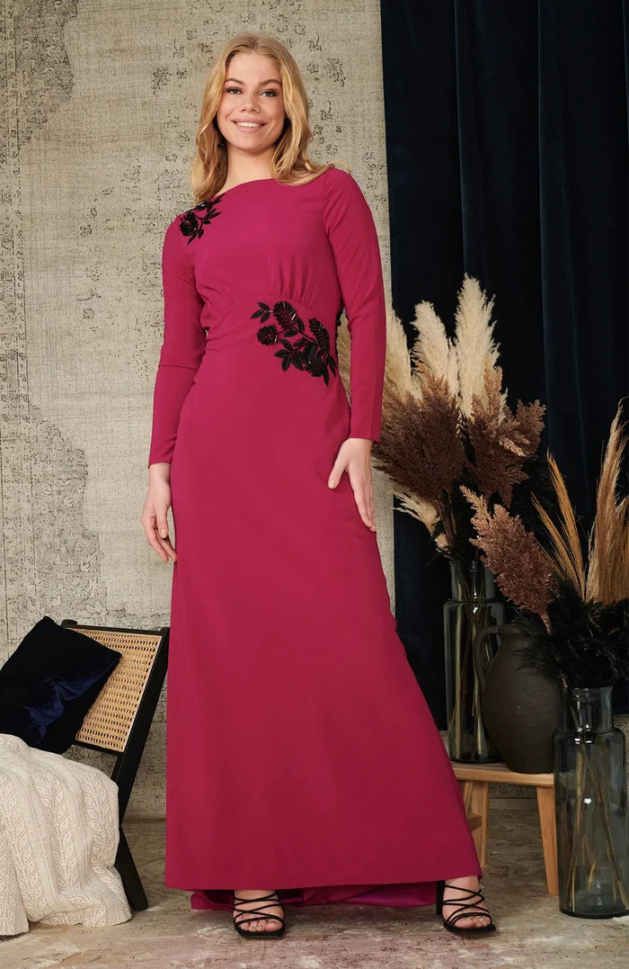 Cowl Back Maxi Dress