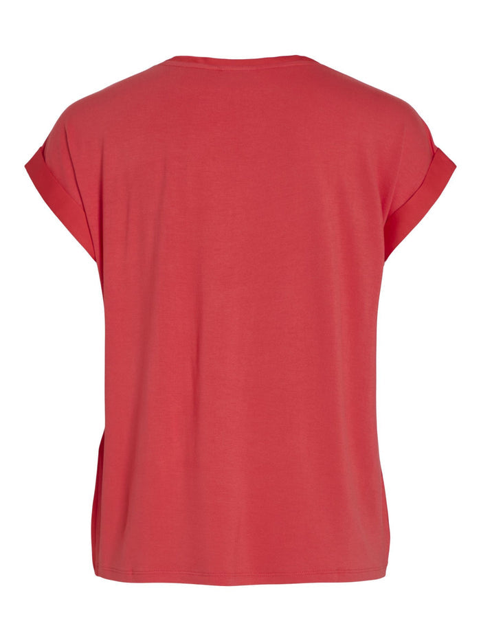 Elle Satin Top (Poppy Red)