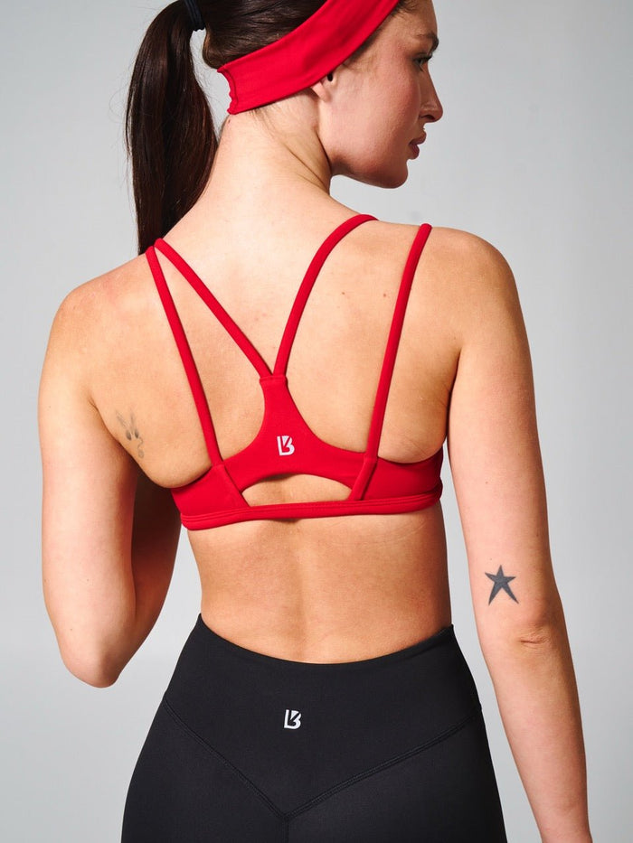 Elysium Sports Bra - Lipstick Red