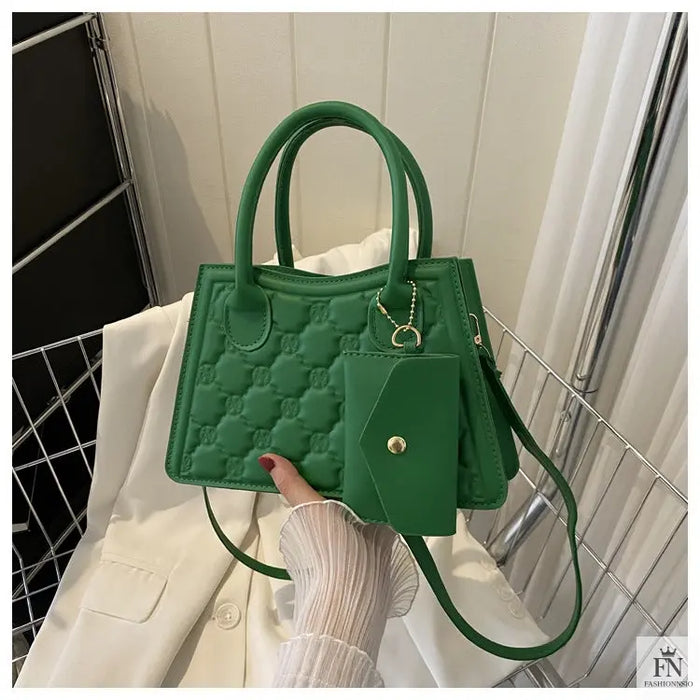 Embossed Flower Handbags/Crossbody Bags - Fashionnsio