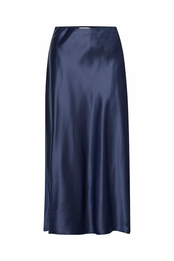 Enda Midi Skirt (Dark Navy)