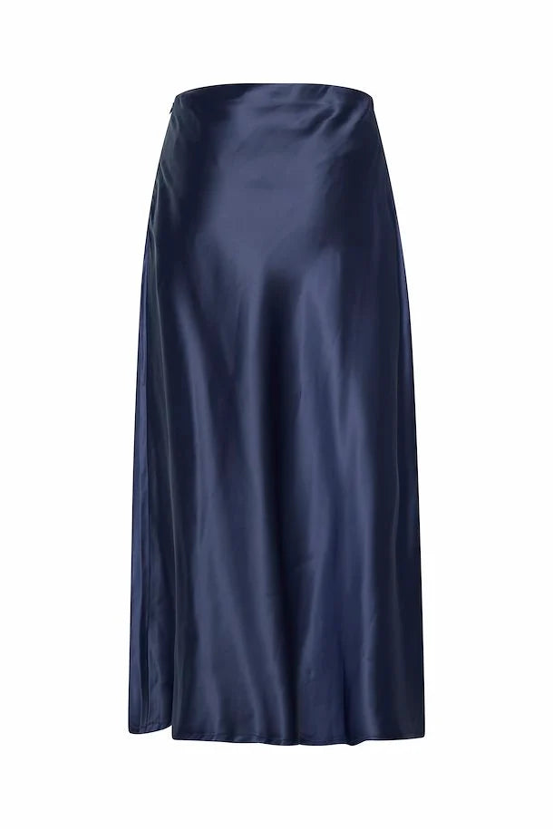 Enda Midi Skirt (Dark Navy)