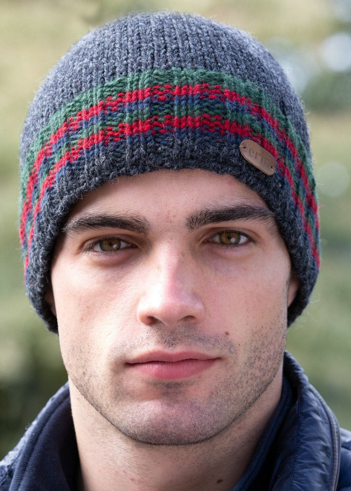 Men's Rib Pullon Hat | Charcoal Green