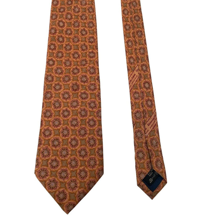 Ermenegildo Zegna Orange Silk Tie