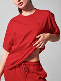 Essential Short Sleeve Tee - Lipstick Red