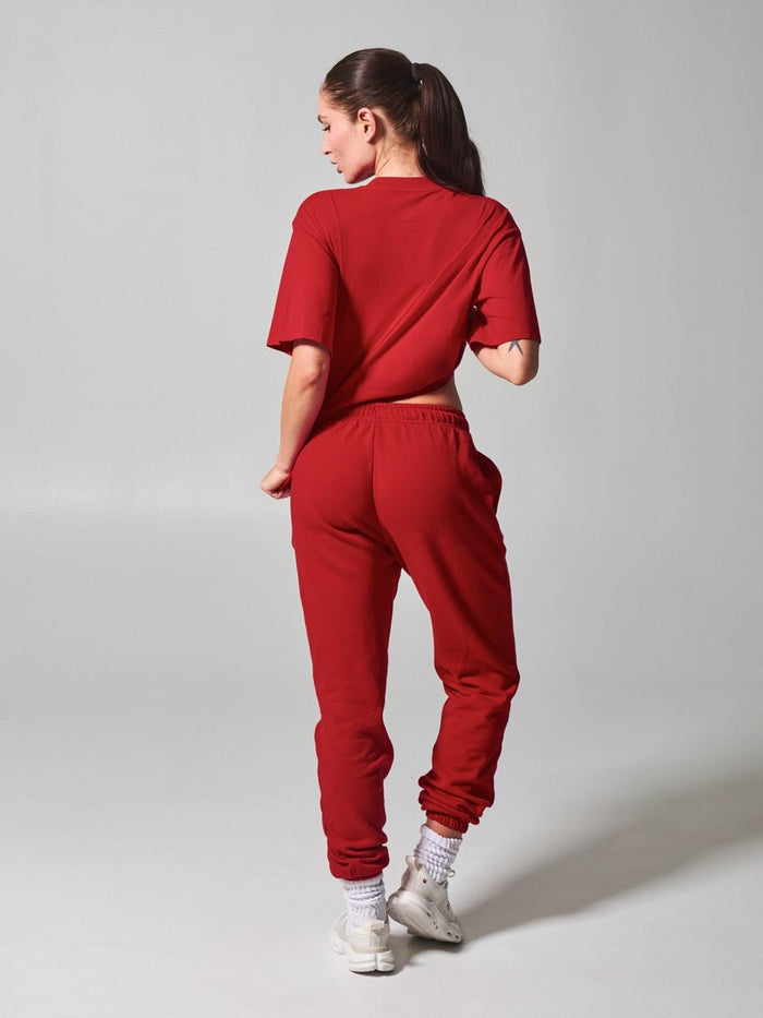 Essential Short Sleeve Tee - Lipstick Red