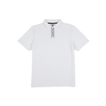 Evergreen Block Placket Polo 'White'