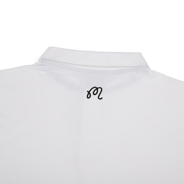 Evergreen Block Placket Polo 'White'