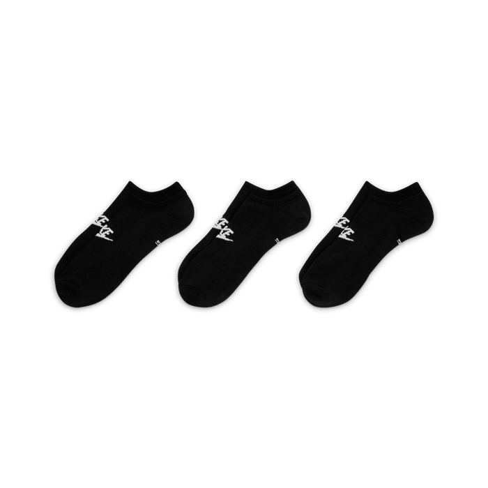 Everyday Essential No-Show Socks (3 Pairs) 'Black'