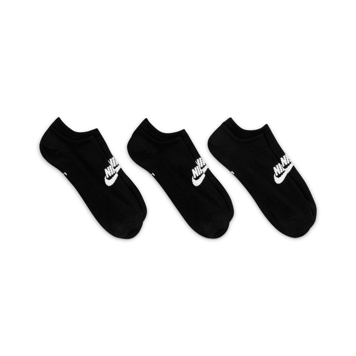 Everyday Essential No-Show Socks (3 Pairs) 'Black'