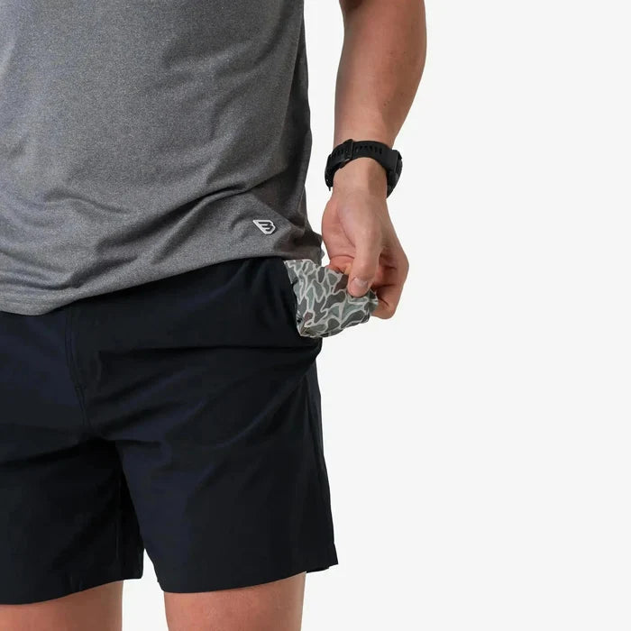 Everyday Short - Matte Black - Retro Duck Camo Pocket
