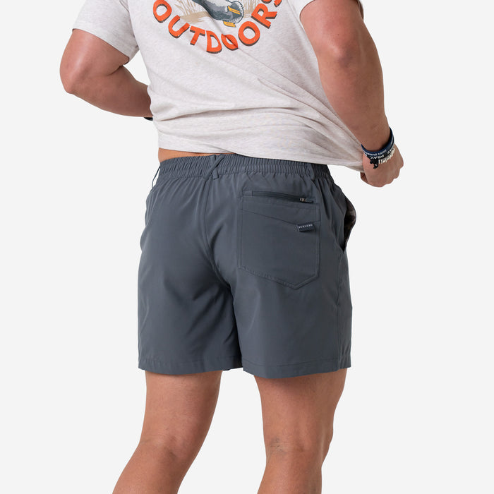 Everyday Short - River Rock Grey - Classic Deer Camo Pocket