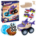 Faber-Castell / Creativity for Kids - Buildeez! Chomper Monster Shark - DIY Wooden Craft Kit