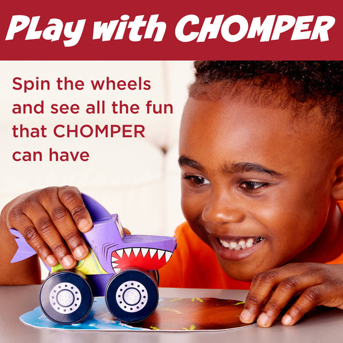Faber-Castell / Creativity for Kids - Buildeez! Chomper Monster Shark - DIY Wooden Craft Kit