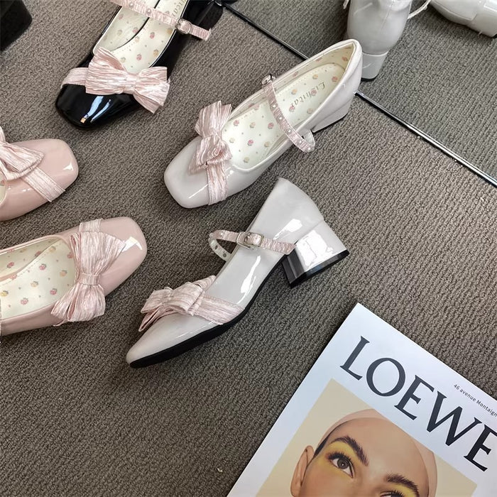 Fairy Bow Ballet Flats - Fashionnsio