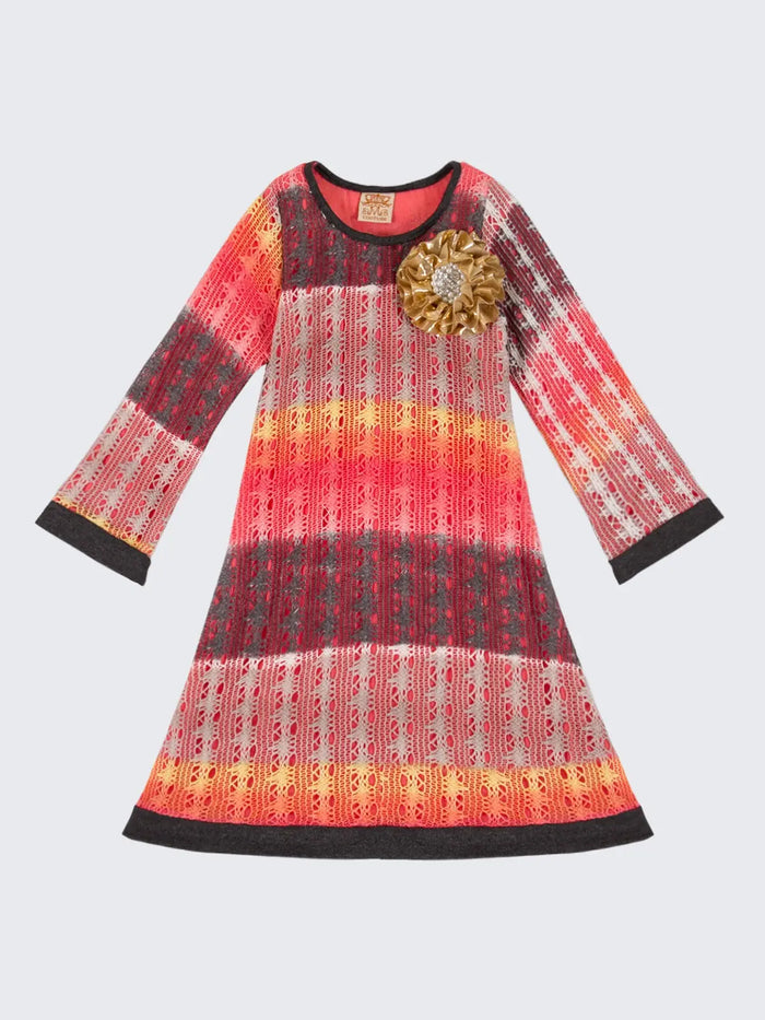 Festive Fall A-Line Twiggy Dress Mia Belle Girls