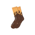 Flames Crew Sock 'Brown'