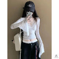 Flare Sleeve Lace Korean Top - Fashionnsio