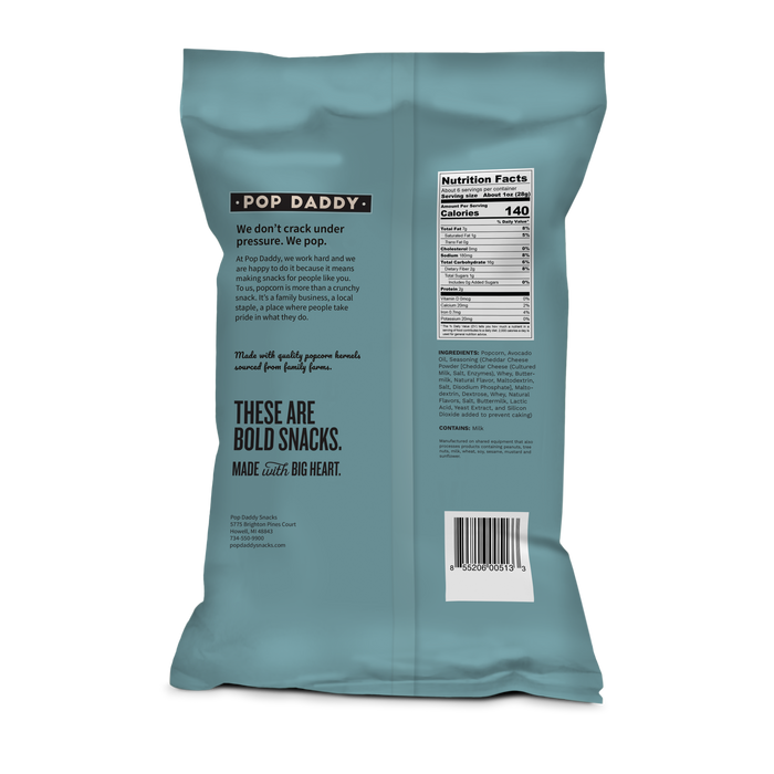 Flavored Popcorn - 6oz - Real White Cheddar