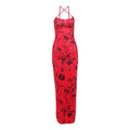 Floral Printed Bodycon Long Dress fashionnsio
