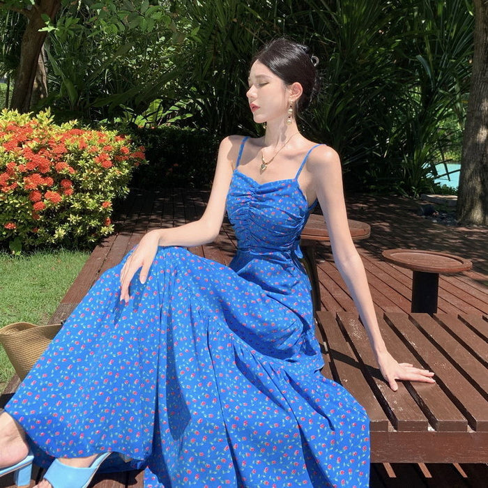Floral Printed Maxi Dress - Fashionnsio