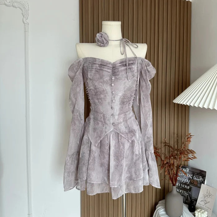 Korean Floral Fairy Dress fashionnsio