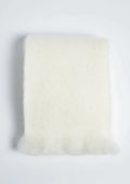Foxford Off White Mohair Throw