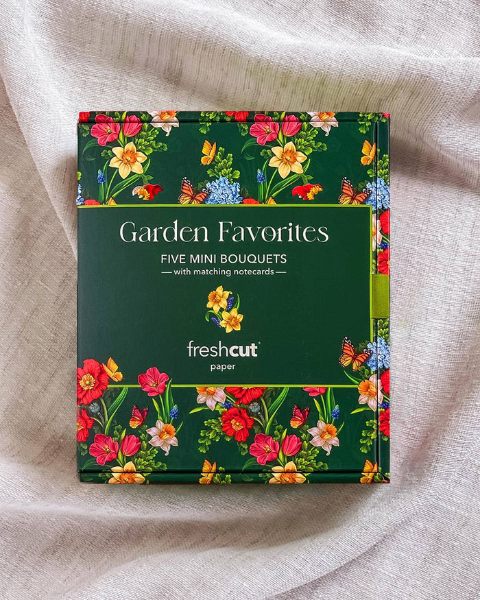 FreshCut Paper LLC - Garden Favorites Gift Box Set of 5 Mini's
