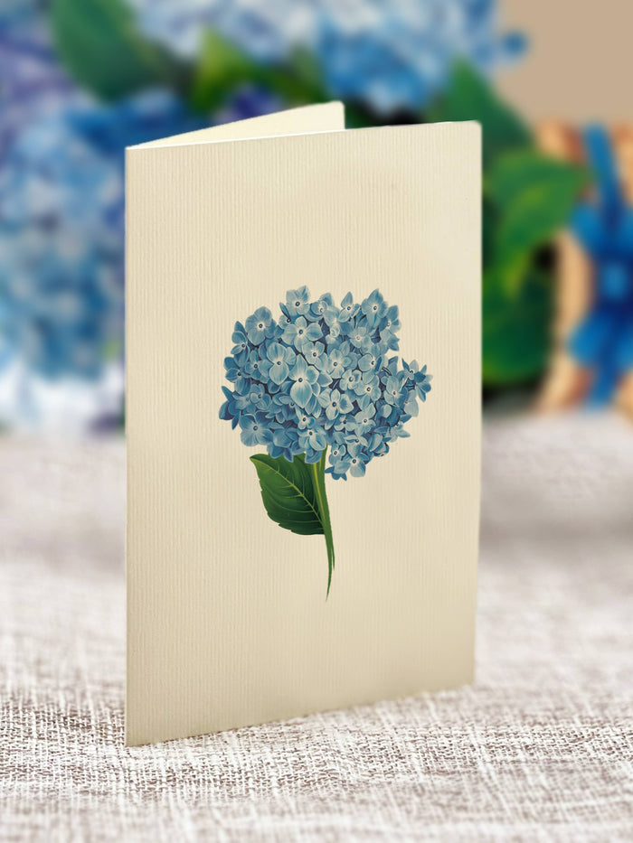 FreshCut Paper LLC - Mini Nantucket Hydrangeas (10 Pop-up Greeting Cards)
