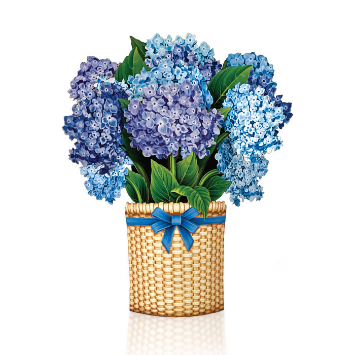 FreshCut Paper LLC - Mini Nantucket Hydrangeas (10 Pop-up Greeting Cards)