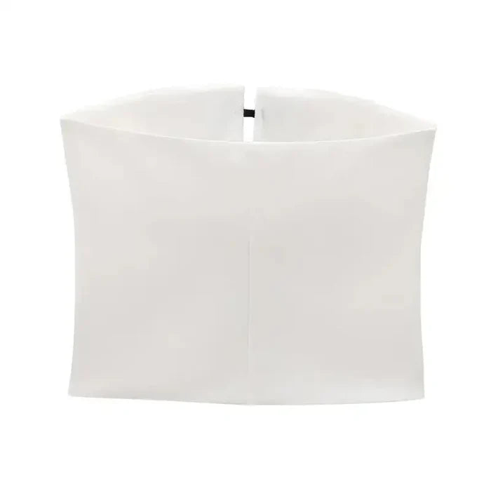 Bow Lace-up Tube Top fashionnsio