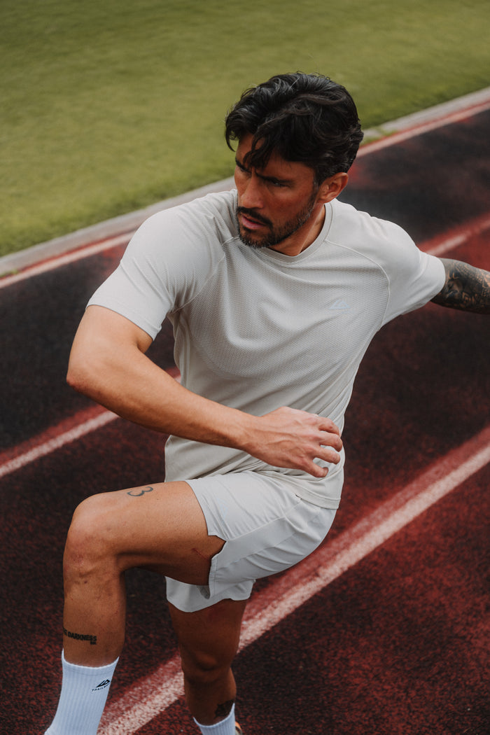 Fusion Seamless Tee - Pebble Stone/Frosted Ridge