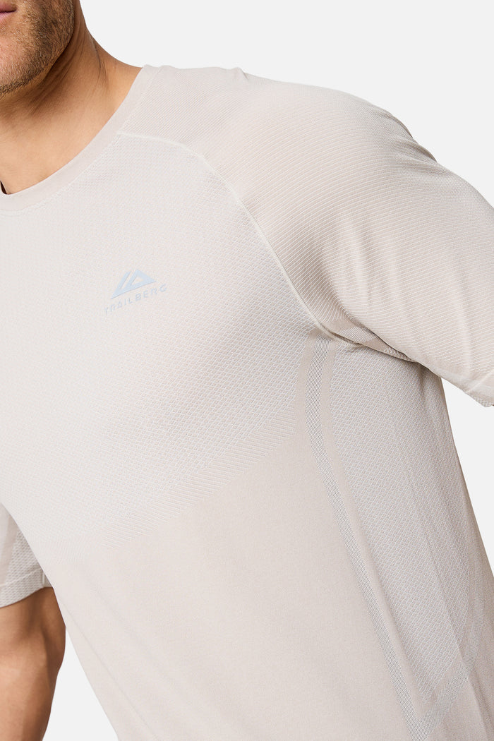 Fusion Seamless Tee - Pebble Stone/Frosted Ridge