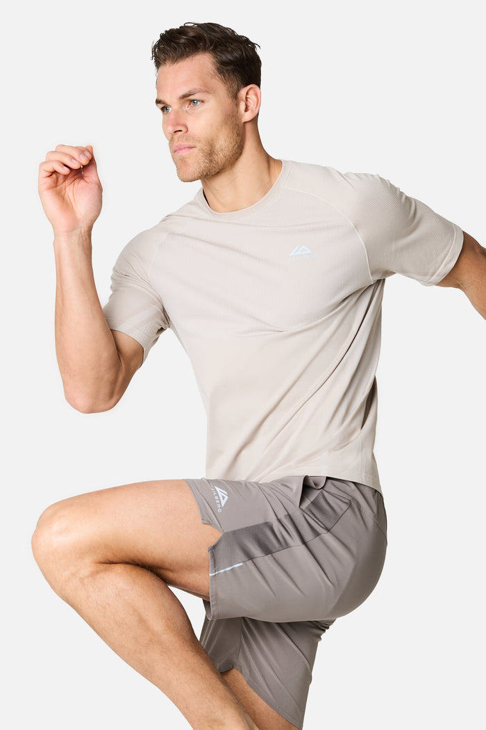 Fusion Seamless Tee - Pebble Stone/Frosted Ridge